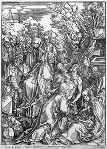 「偉大なる情熱」シリーズ、1497-1500からのキリストの墓 作： Albrecht Dürer